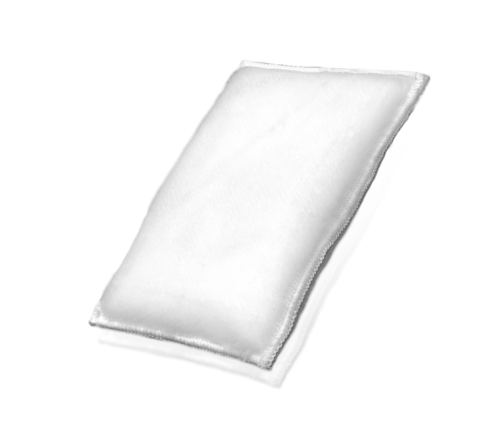 Double Scrub Pad with two white scrubbing faces