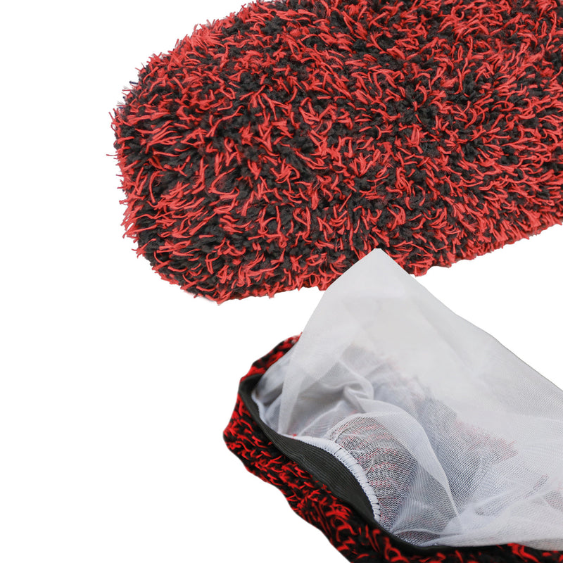 Buiten- en binnenzijde van de Safe-Shield Brush Cover voor wasborstels