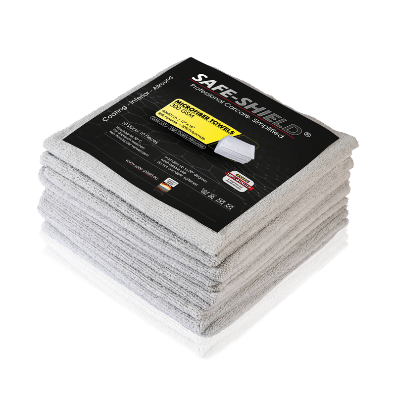 Grijze Safe-Shield Coating-microvezeldoeken van 300 GSM
