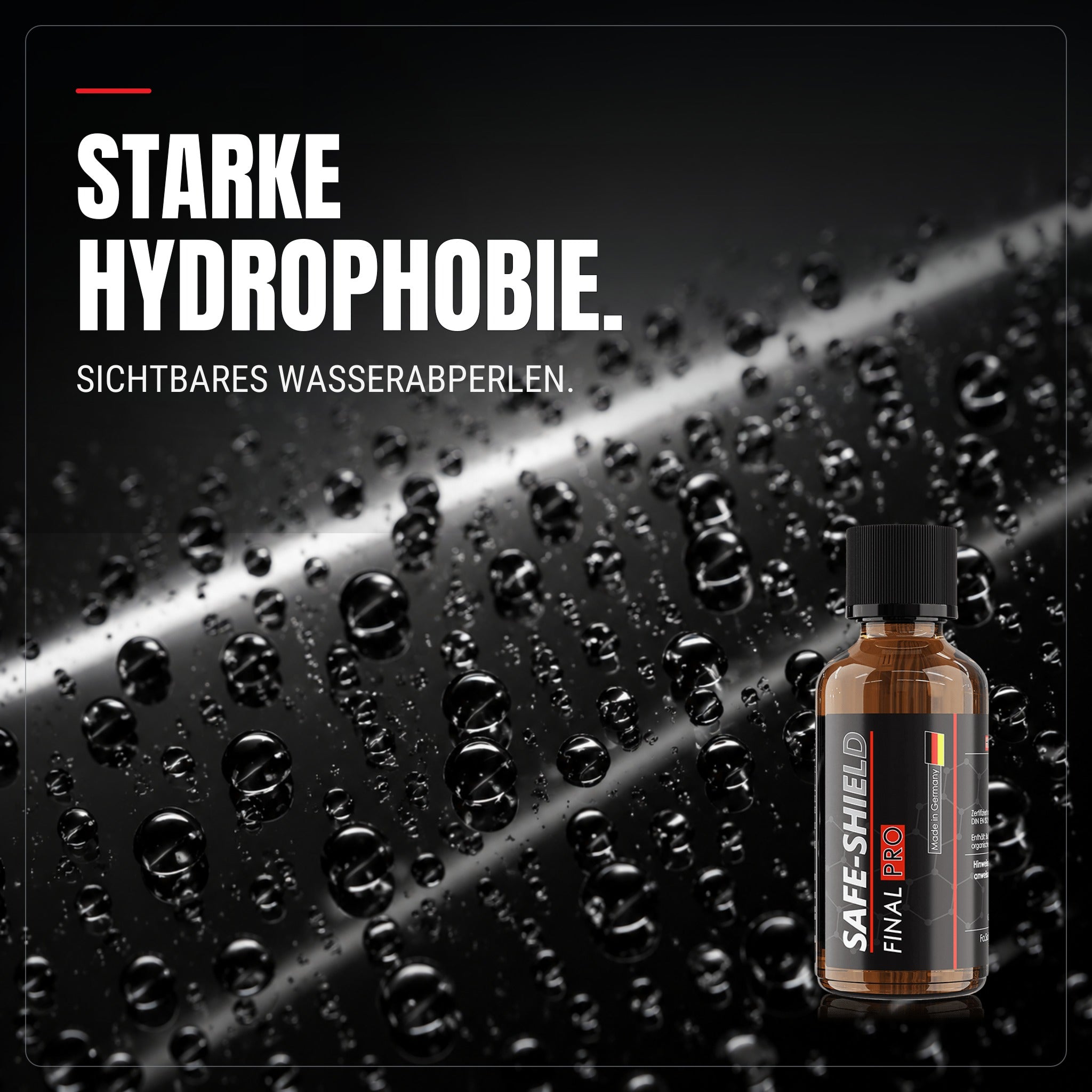 Final PRO Keramikversiegelung mit starker Hydrophobie, hoher Glätte und geprüfter Qualität