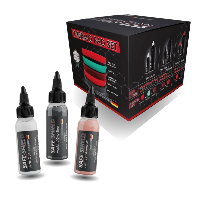 Poleringsputesett 5 stk + prøvepakke med polering 3x 45ml