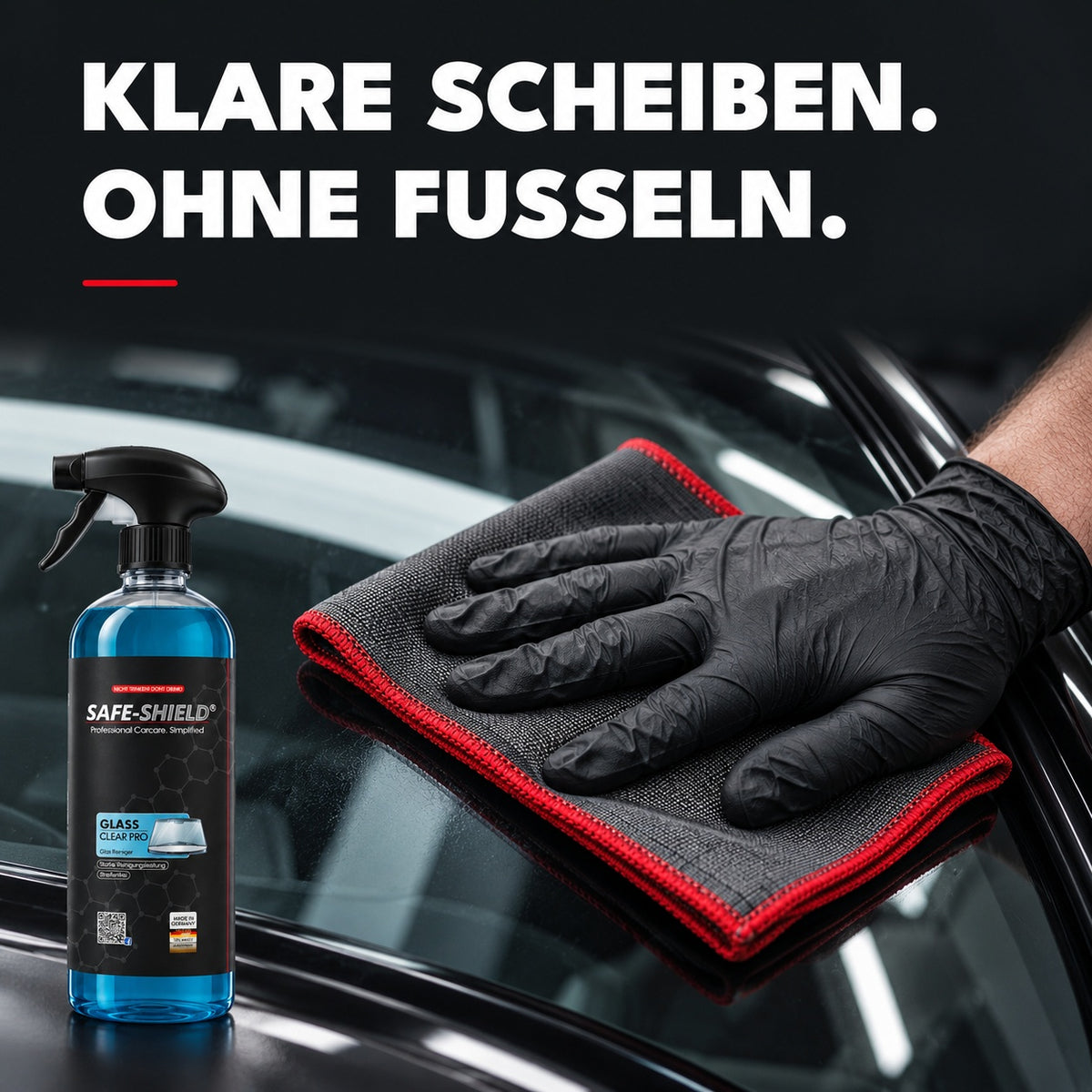 Glas Reinigung Set Profi