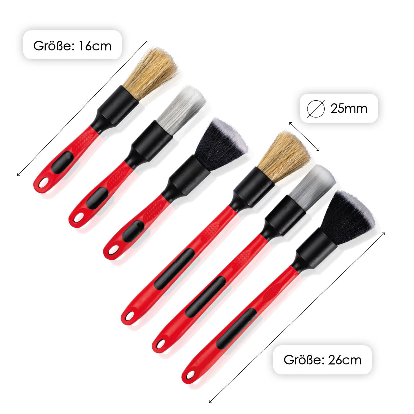 Professionelles Detail-Pinsel-Set - 11-teilig, Für Acryl, Öl, Aquarell, Mit Feinen Spitzen